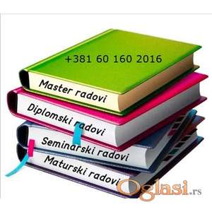Pomoć oko izrade seminarskih, diplomskih i master radova